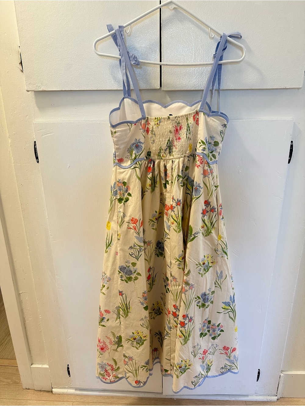entro Floral Light Blue Trim Slip Dress - Picture 5 of 7